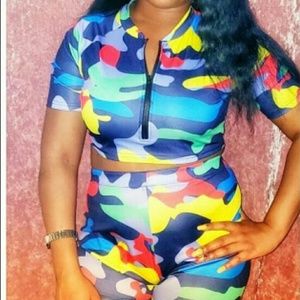 Cameo 2pc shorts set